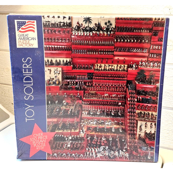 Great American Puzzle Factory Toy Soldiers 550 Pieces 1995 New 18" x 24" - Picture 1 of 3